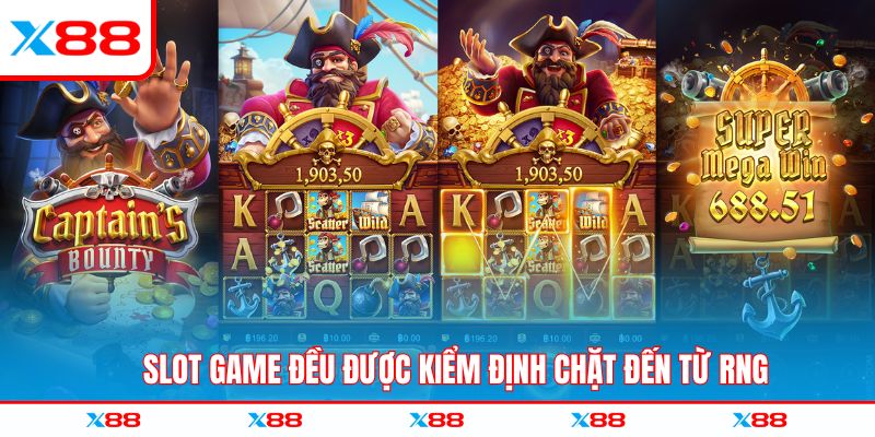 Nổ hũ X88 đều được kiểm định chặt đến từ RNG